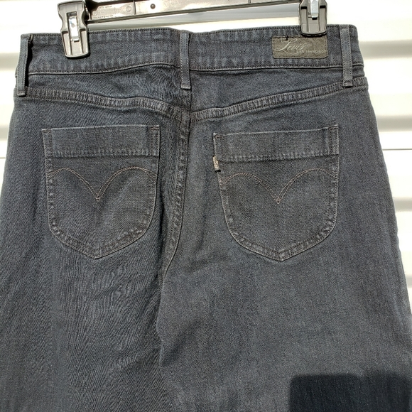 Levi's San Francisco high waist-wide leg-dark wash - Picture 6 of 10
